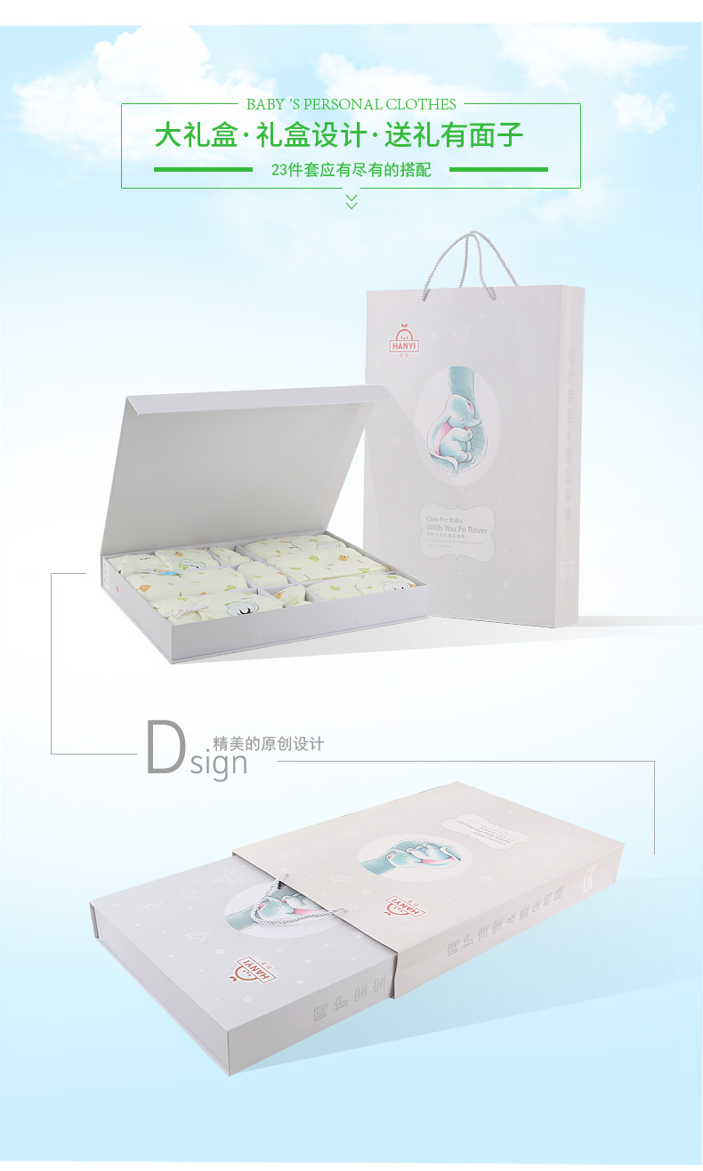 Bộ quần áo trẻ em cotton hộp quà tặng sơ sinh 0-3 tháng 6 Quần áo mùa xuân và mùa thu do so sinh