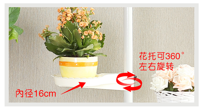Kệ hoa củ cải xanh mọng nước đứng nhiều tầng trong nhà ban công đặc biệt hoa đứng sàn phòng khách bằng sắt rèn nhiều lớp - Kệ kệ sách treo tường