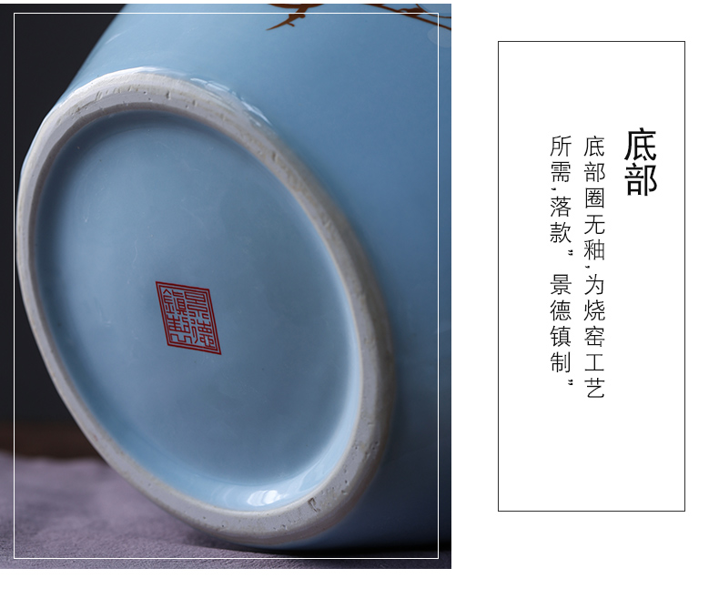 The Pickle jar jingdezhen ceramic household small pickled pickles pickles multigrain storage tank sealing Pickle jar