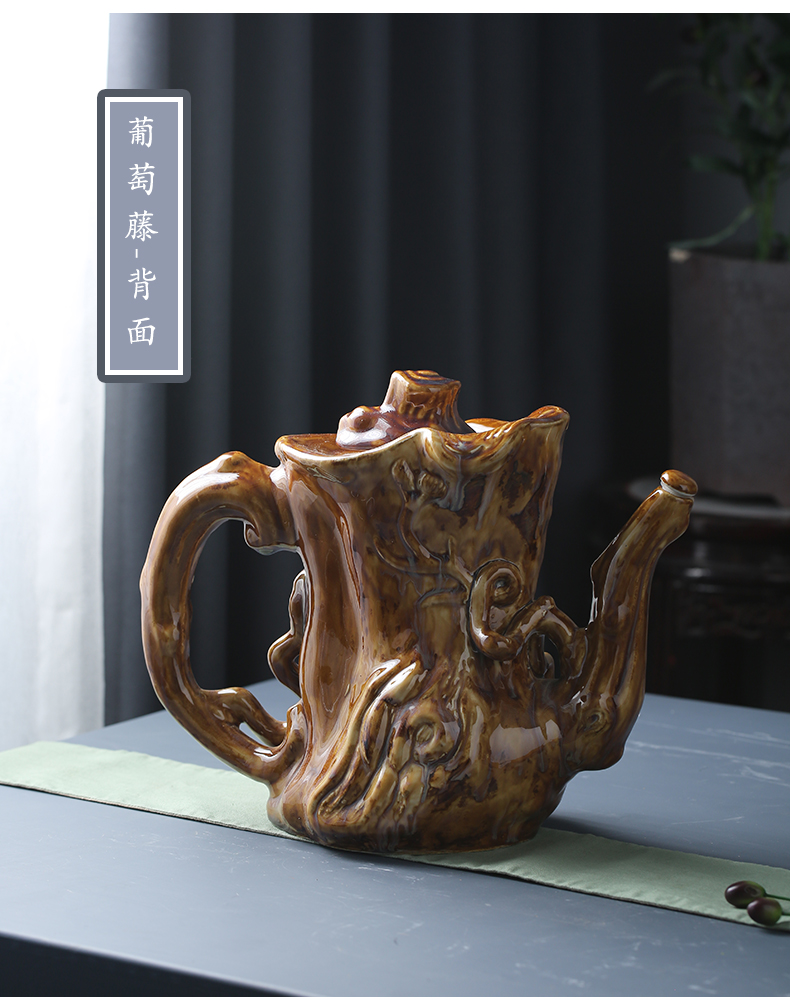 Jingdezhen ceramic household hip wine wine wine archaize 5 jins put mercifully wine jar small bottle decoration ideas