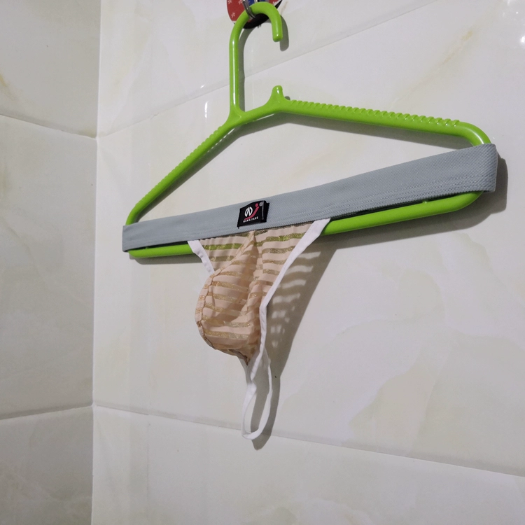 Mùa hè cho nam Thong Full Lưới trong suốt Tình dục thú vị Dải siêu mỏng thoáng khí Không có dấu vết T-U áo thun nam