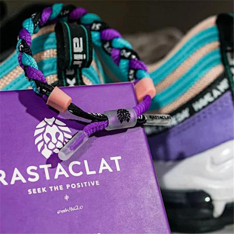 RASTACLAT sư tử chính thức loạt hạn chế AIR MAX nam và nữ vòng đeo tay ren - Vòng đeo tay Clasp vòng gỗ huyết rồng