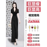 Элитный дизайнерский комбинезон, штаны, гетры, комплект, тренд сезона, городской стиль, яркий броский стиль, высокая талия