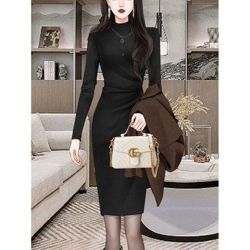 Трикотажный свитер, весеннее платье, приталенный корсет, изысканный стиль