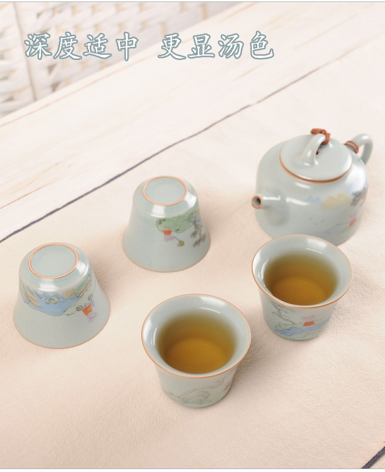 Jingdezhen ceramic piggy paggy social man page trill web celebrity your up teacup master single cup sample tea cup