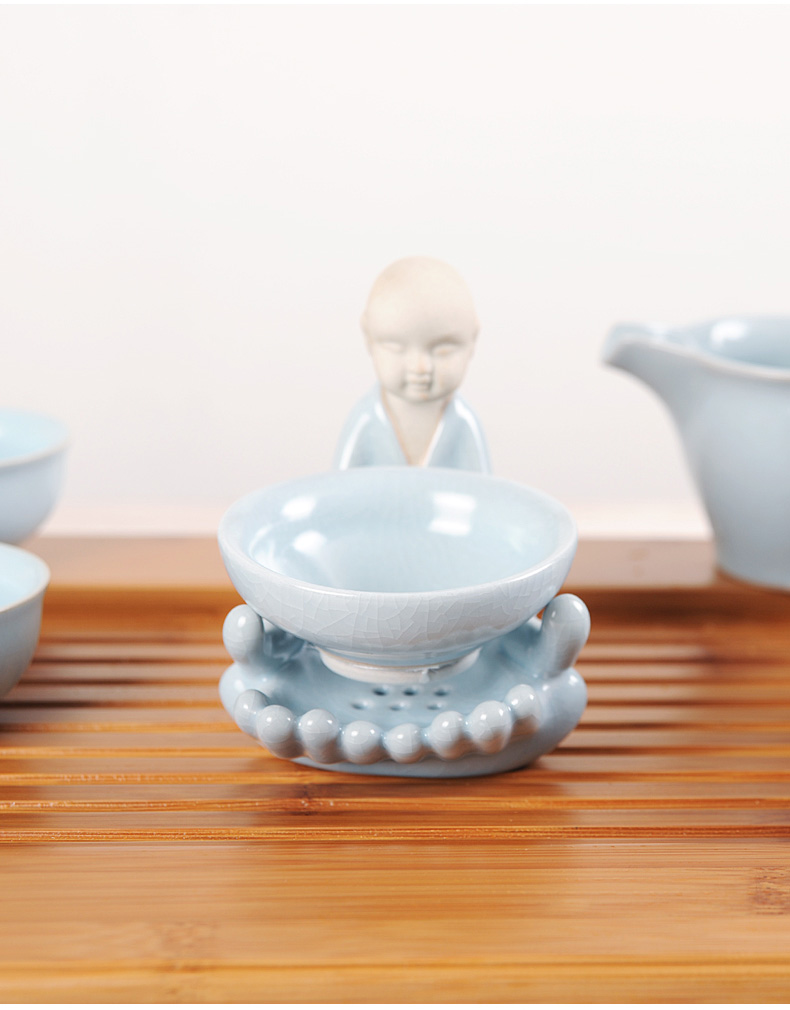 ) ceramic tea tea tea strainer mesh filter good kunfu tea tea tea accessories