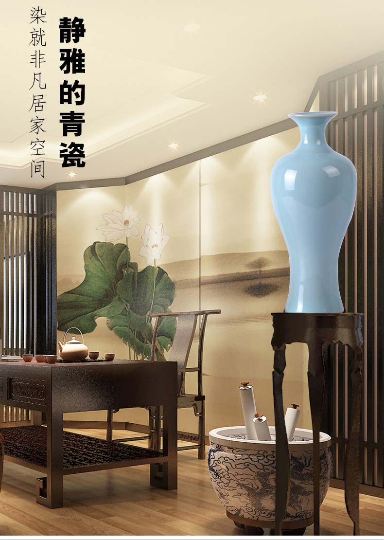 Archaize your up handicraft ru porcelain vase ceramic flower arranging flowers, restoring ancient ways is contracted home sitting room adornment is placed