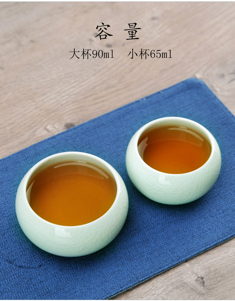 Your up sample tea cup ceramic cups kung fu tea set single CPU master cup Your porcelain tea cups sliced open can be a meditation