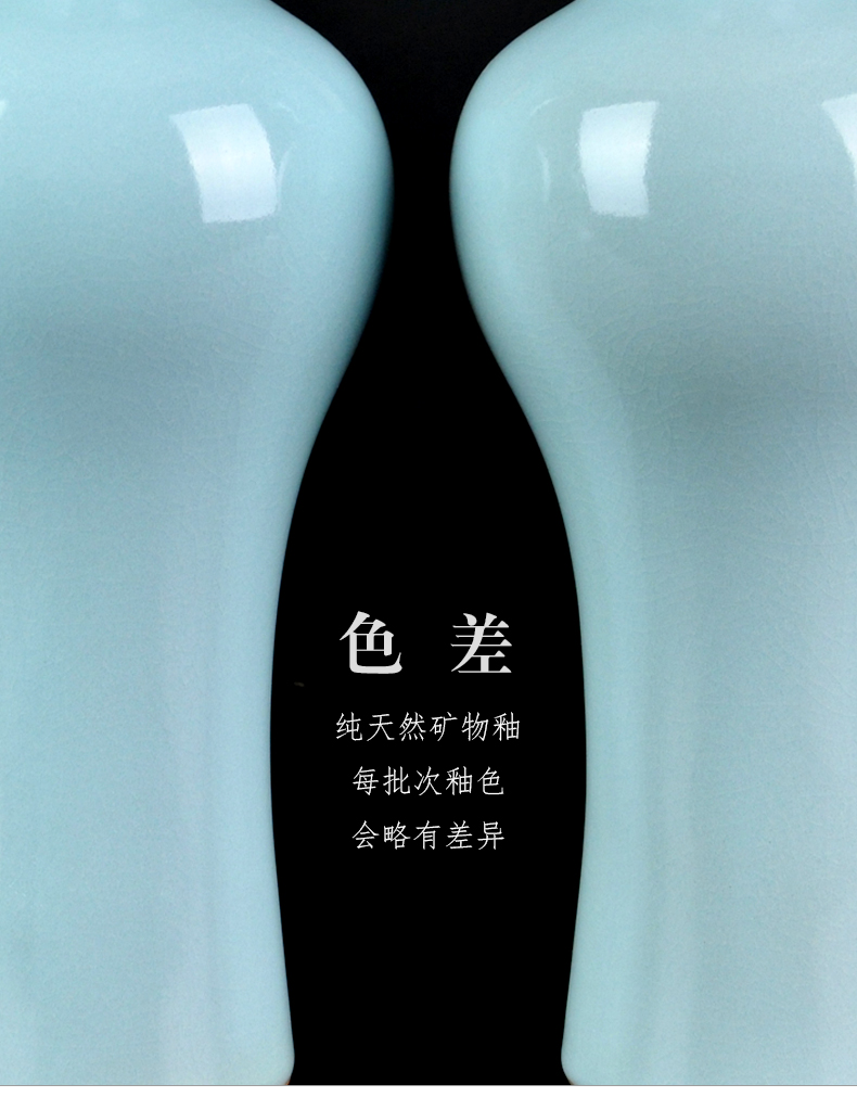 Archaize your up handicraft ru porcelain vase ceramic flower arranging flowers, restoring ancient ways is contracted home sitting room adornment is placed