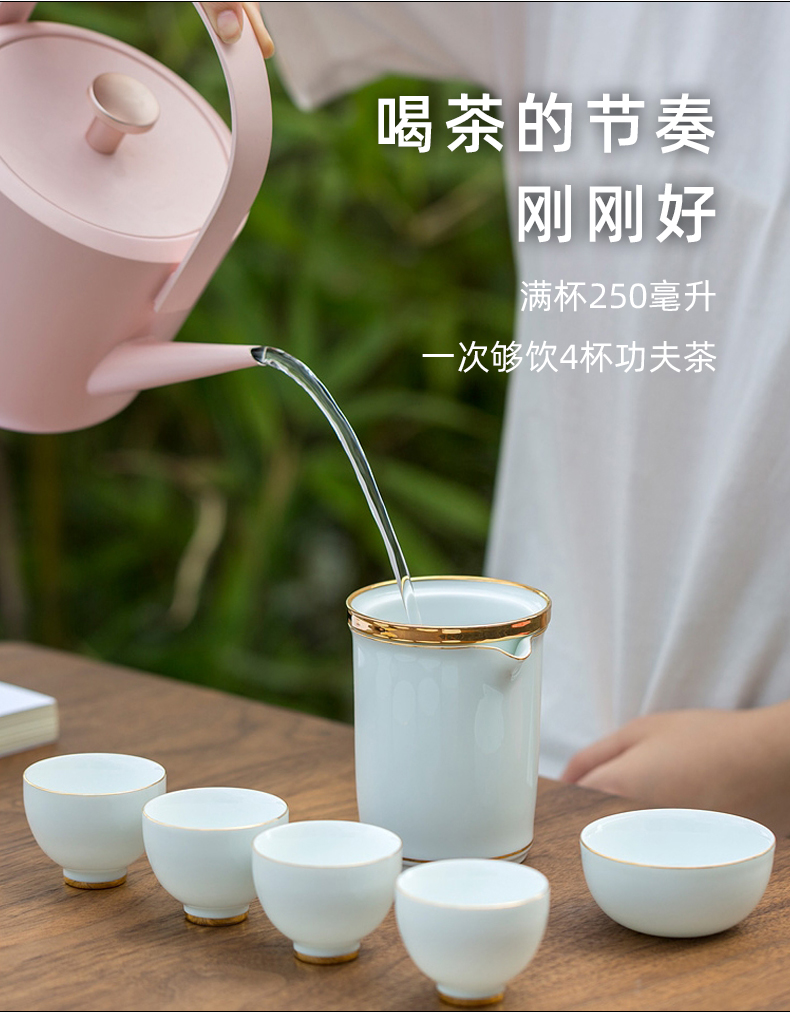 Ceramic crack a pot of Chinese contracted kungfu tea set fourth portable tea teapot Japanese trip