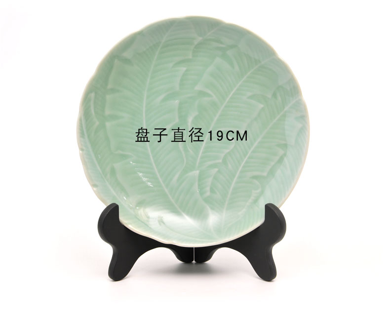 A tripod base plate decoration disc round fan crafts display shelf brackets puer tea cake stand