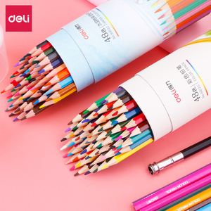 【得力】油性彩色铅笔12色套装
