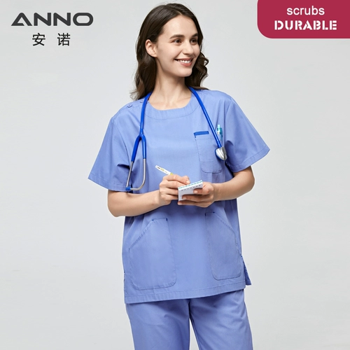 安诺 Новая хирургическая одежда для омывания рук, удобная мужская и женская хирургическая одежда, служба медсестры с врачом