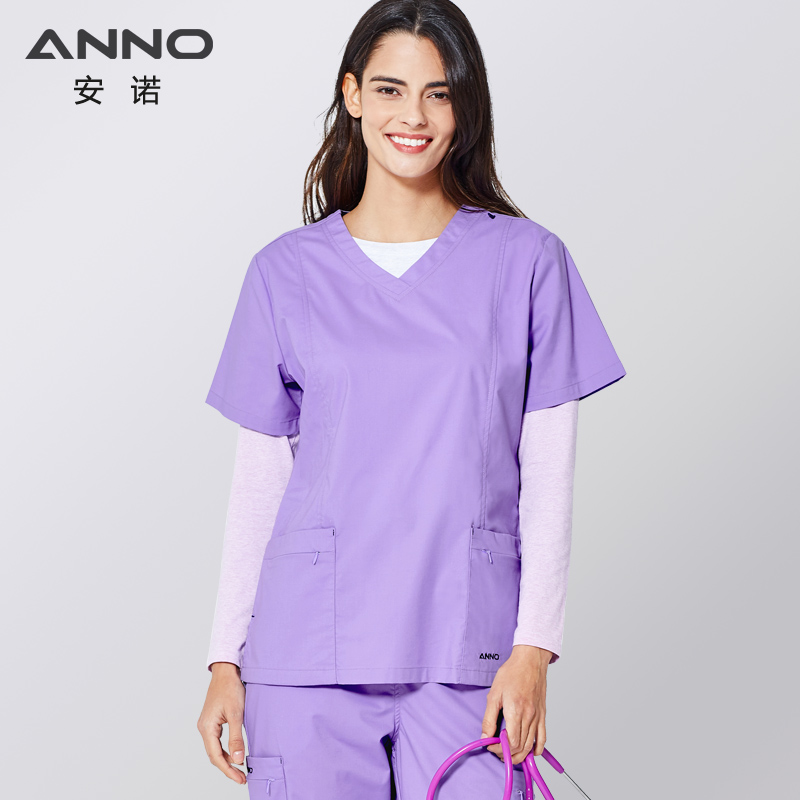 Anno quần áo rửa mới hoạt động y tá phòng overalls Slim căng dẻo dai đồng phục nữ nha sĩ