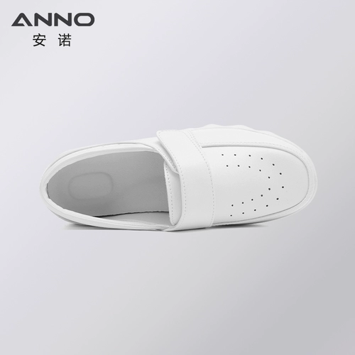 Униформа медсестры, дышащая дезодорированная нескользящая обувь, высокие туфли на платформе, мягкая подошва, против усталых ног, из натуральной кожи