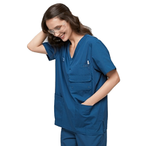 Annuo surgical gown hand-washing gown short-sleeved polycotton surgical gown doctor gown nurse gown operating room isolation gown