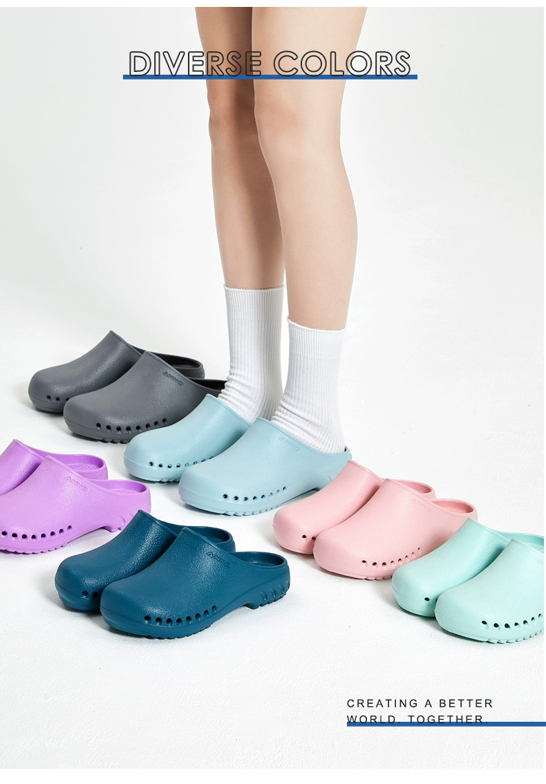 Annuo surgical shoes doctor nurse slippers laboratory slippers men and women clean room hospital toe shoes EVA anti-slip