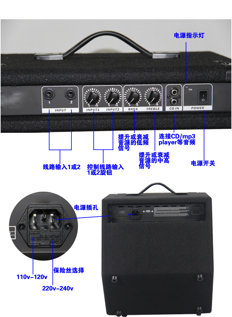 NUX angel loa trống điện tử chuyên nghiệp DA30 stereo 30W trống trống điện chuyên dụng loa thực tế - Loa loa loa tivi samsung