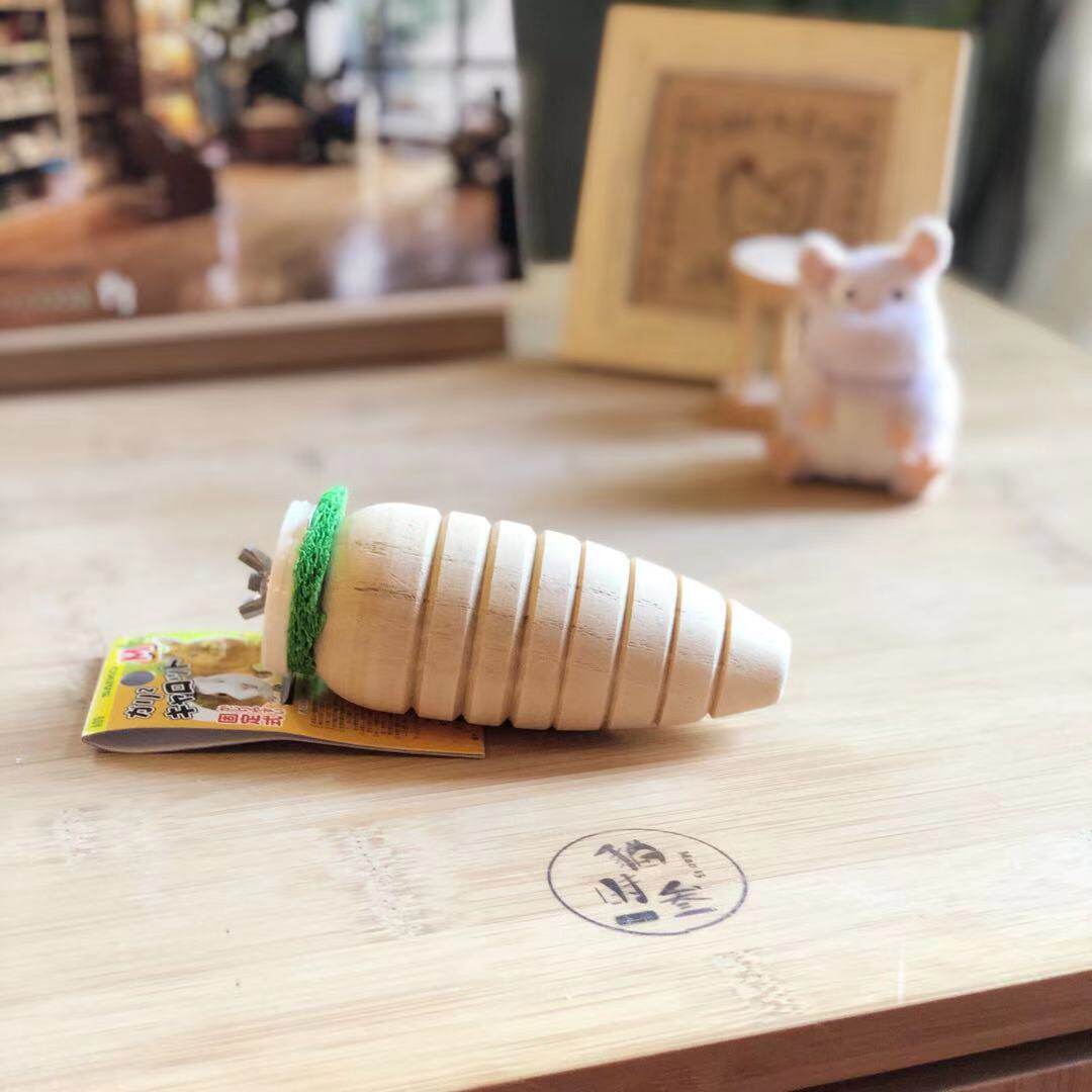 Cat-time exhibi high rabbit dragon cat hamster grinding tooth toy carrots wood