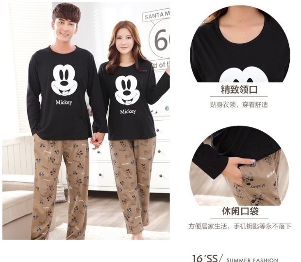 Bộ đồ ngủ mùa xuân và mùa thu cực lớn dành cho nữ mùa đông chất béo MM cotton dài tay cộng với phân bón cộng với nam 230 kg 5XL đồ bộ kiểu mới