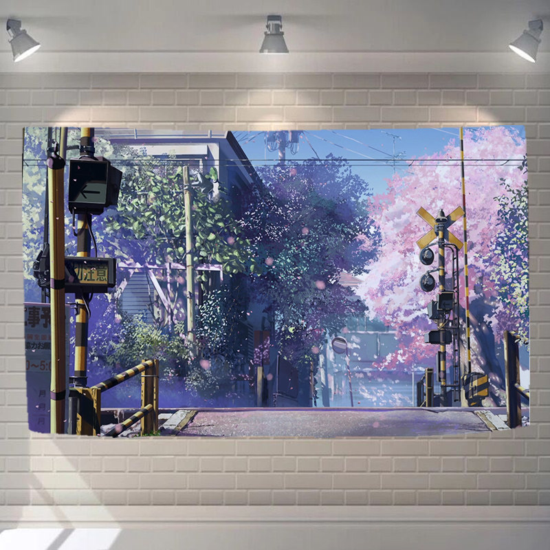 Cartoon seconds Speed 5 cm Customized doing background hanging cloth student Dormitory rental house headbed Girl Wind Decoration Wall Painting