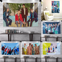 SHINee South Korea Mens Group Neighborhood Background Cloth Girls Room Bedroom Hanging Cloth Student Dormitory Decoration Painting Wall Cloth