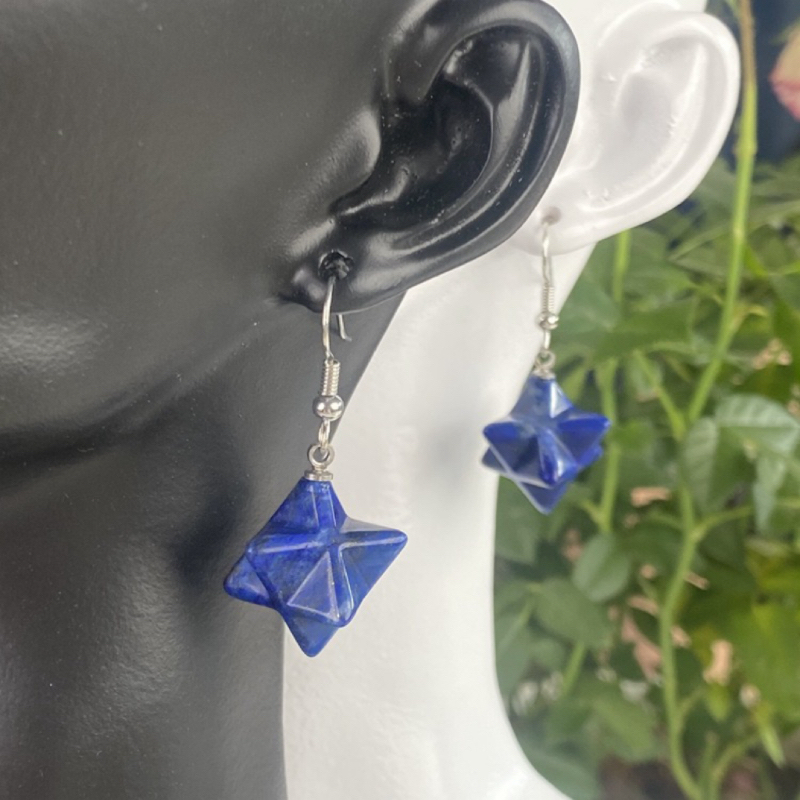 Amazon Natural Crystal Semi-Precious Stone Merkaba Satellite Earrings, Various Accessories Amazon Natural Crystal Semi-Precious Stone Merkaba Satellite Earrings, Various Accessories