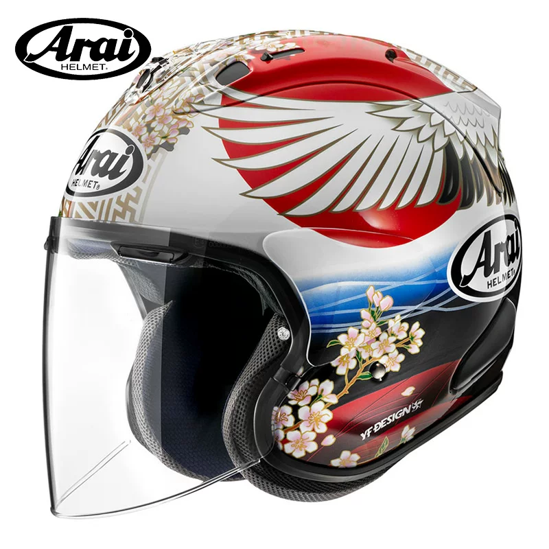 Шлем мотоциклетный Japan Arai VZ-RAM 3/4 SZ XO Большая голова Полуприлюдный шлем для мотоцикла, четыре сезона