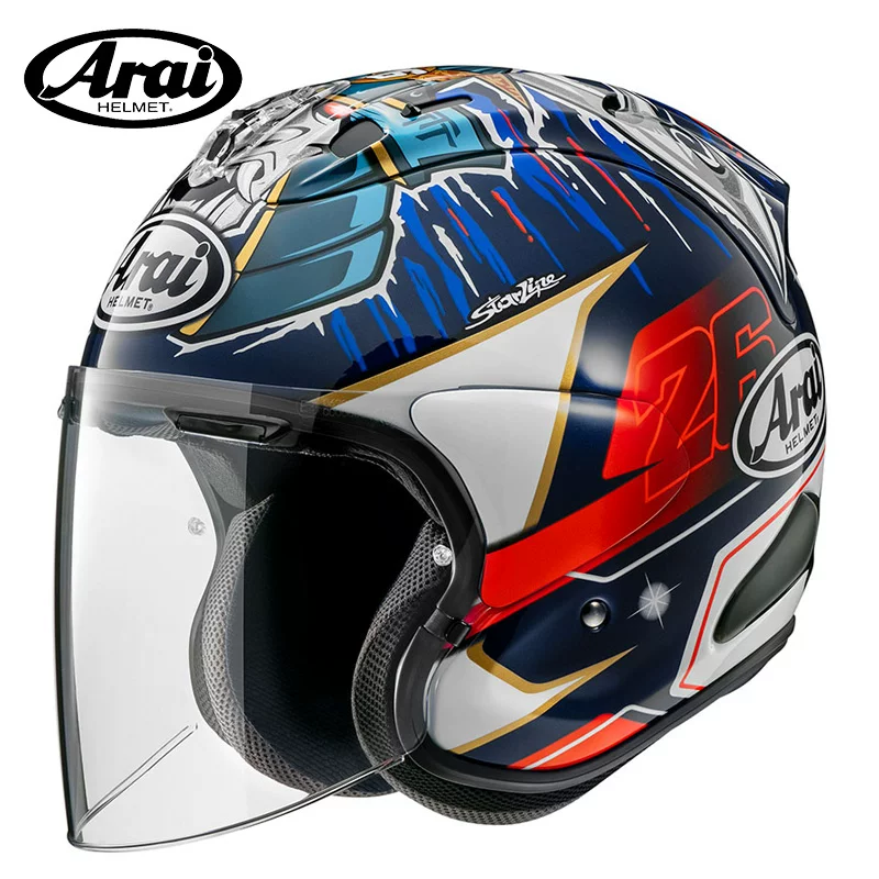 Шлем мотоциклетный Japan Arai VZ-RAM 3/4 SZ XO Большая голова Полуприлюдный шлем для мотоцикла, четыре сезона
