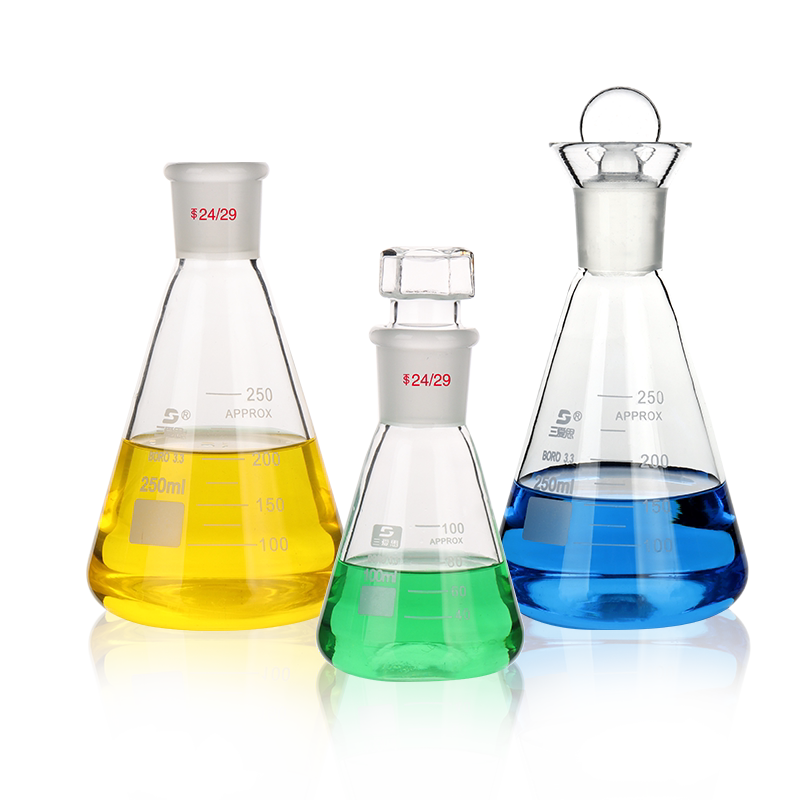 Sanaisi iodine volume bottle with scale and standard grinding mouth