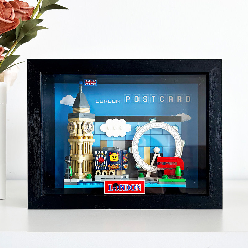 Lego City Postcard Photo Frame Dust-Proof Storage Box Beijing Paris Landmark Building Blocks Wall Display Lego City Postcard Photo Frame Dust-Proof Storage Box Beijing Paris Landmark Building Blocks Wall Display