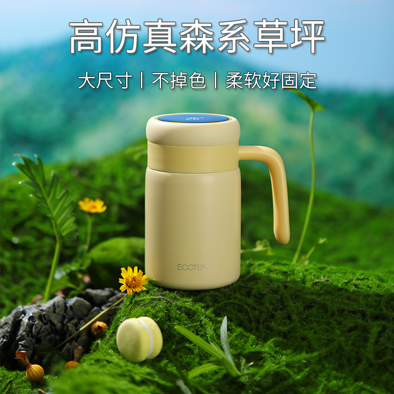 Simulation Lawn Photography Props Creative Mori Ensemble Exterior View Shooting Green Meadow Turf Emulation rock Scenery Background Board Black Stones Moss Fake Mountain Static Products Photo Props Background Cloth