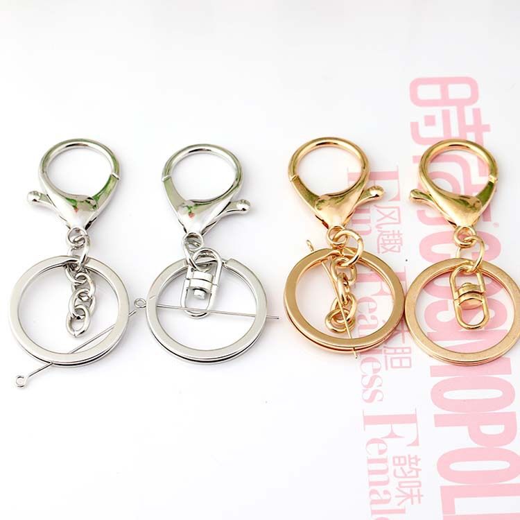 Factory straight for 33MM key buckle Bulgarian Plated Lobster Button KEY RING PENDANT DIY ORNAMENT ACCESSORIES