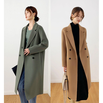 Niu Zi and Dunzi DY1050037 luxury line customized 100 Australian hair double breasted long handmade coat