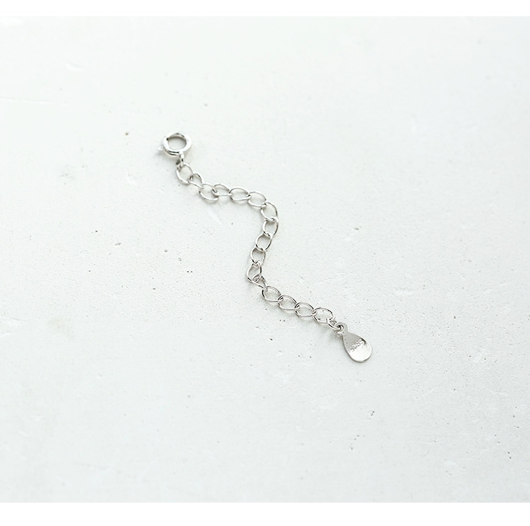 Chuỗi mở rộng 925 Sterling Silver Clavicle Vòng cổ Chuỗi mở rộng Vòng đeo tay Chuỗi mở rộng Vòng chân Chuỗi phụ kiện Phụ kiện - Vòng chân