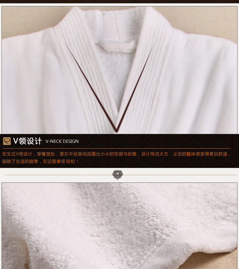Chất liệu khăn choàng tắm cotton vài chiếc áo choàng cotton khách sạn dài phần nam và nữ áo choàng dày - Khăn tắm / áo choàng tắm khăn tắm lớn