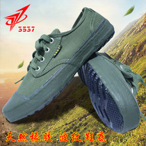 3537 Jiefang shoes male rubber sole wear-resistant low-top new products thickened spring and autumn pace rubber shoes labor protection canvas shoes