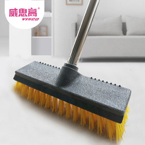 American strong floor brushed stainless steel hard hair ground brush thickened brush head bathroom toilet tile brush outdoor available