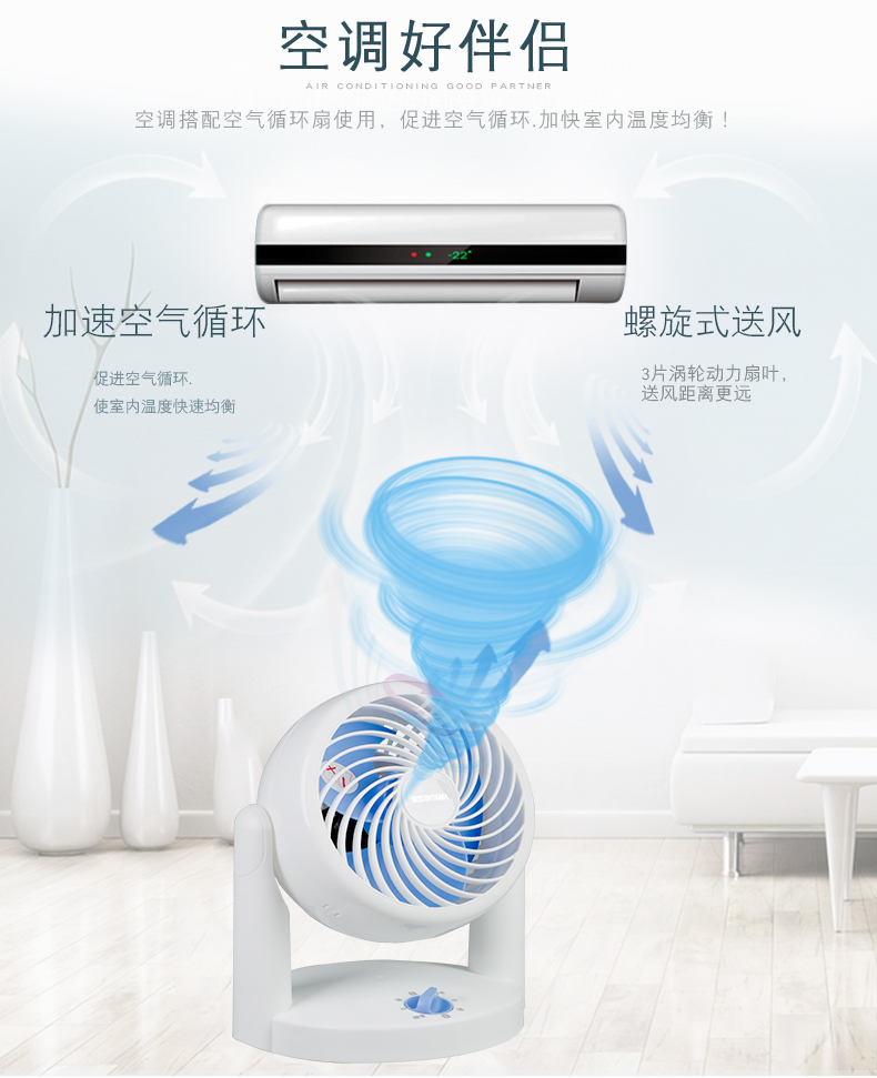 quạt điều hòa sunhouse Nhật Bản IRIS / Alice quạt lưu thông không khí quạt điện nhà máy tính để bàn ký túc xá sinh viên quạt bàn máy tính để bàn mini quạt trần panasonic 4 cánh