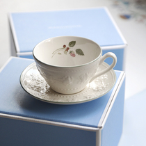 Wedgwood British Made Festivity Raspberry Afternoon Tea Cup and Sauce 220ml