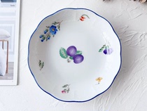 Domestic spot Richard Ginori Italian fruit flower porcelain snack dessert plate 13 5cm