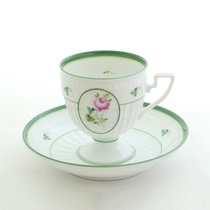 Herend Made in Hungary Flower and Herb Series Rose Tea Set Coffee Cup and Saucer Set Tea Cup and Saucer 140ml