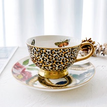 Domestic spot Spode UK natural rich color bone china restaurant tea cup and saucer 260ml