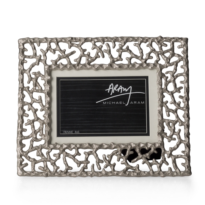 Michael Aram handmade marine series silver hollowed-out nickel-plated rectangular photo frame like frame