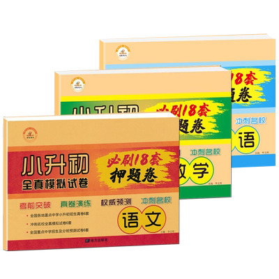 小升初模拟试卷语数英3套+3基础小册
