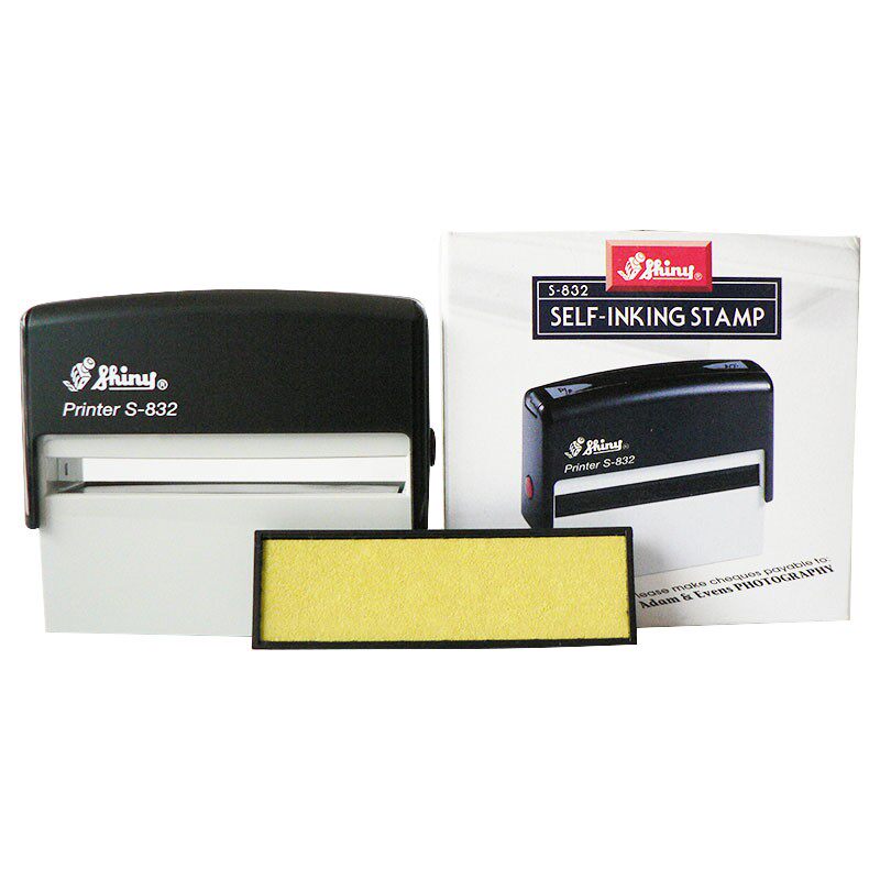 Shiny Sony S-832 Back to Ink Chapel Chapter 75X15MM Address Paragraph English Seal Automatic Oil Oil ten thousand times