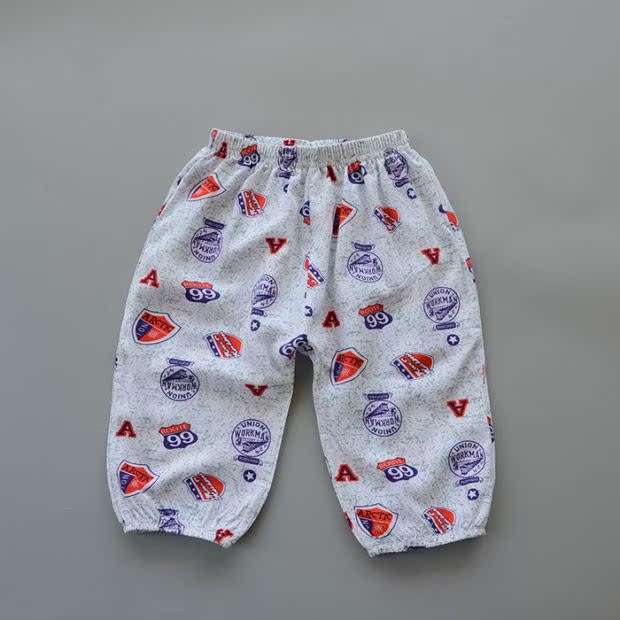 Quần short cotton cho bé trai Quần mỏng Quần short cotton mùa hè Quần đầu gối Quần bé 7 điểm - Quần quần xinh cho bé 