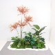 Artificial Green Plant Landscaping Corner Space Bionic Plant Decoration Potted Traveler's Banana Plant and Monstera Artificial Tree Ornament