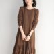 Mid-length high-quality sweater dress ladies over the knee autumn and winter 2022 new knitted bottoming dress with coat