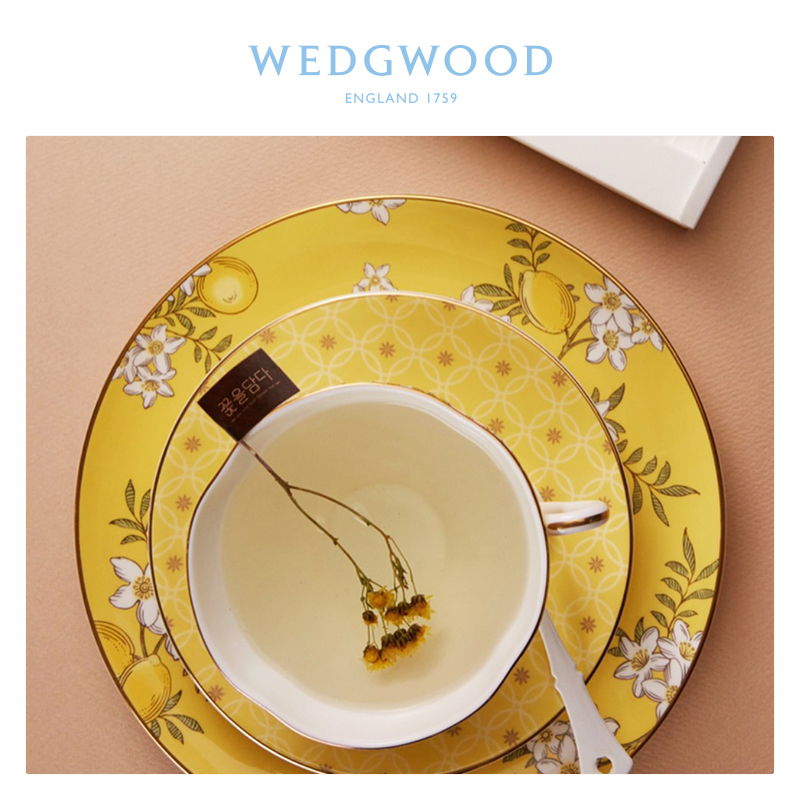 WEDGWOOD waterford WEDGWOOD tea cup dish dish garden three group of ipads China cup dish plate box set in the afternoon